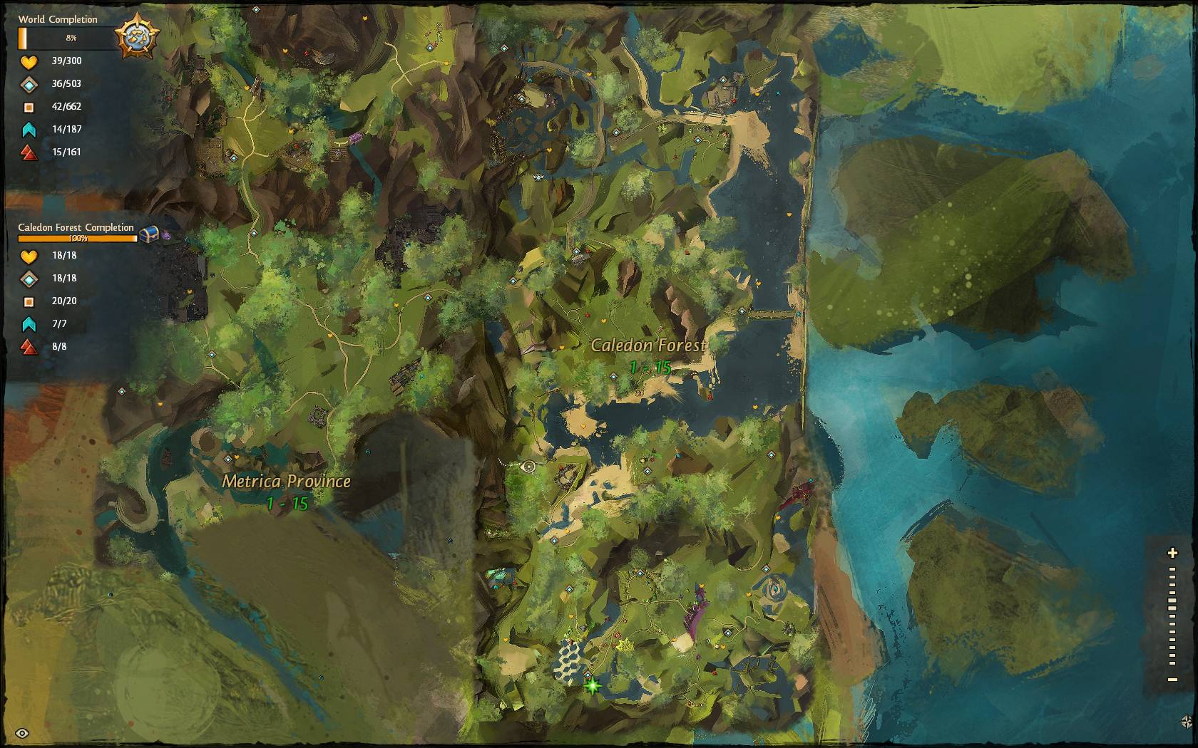 Caledon forest map
