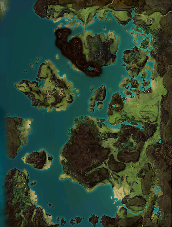 map of Bloodtide Coast