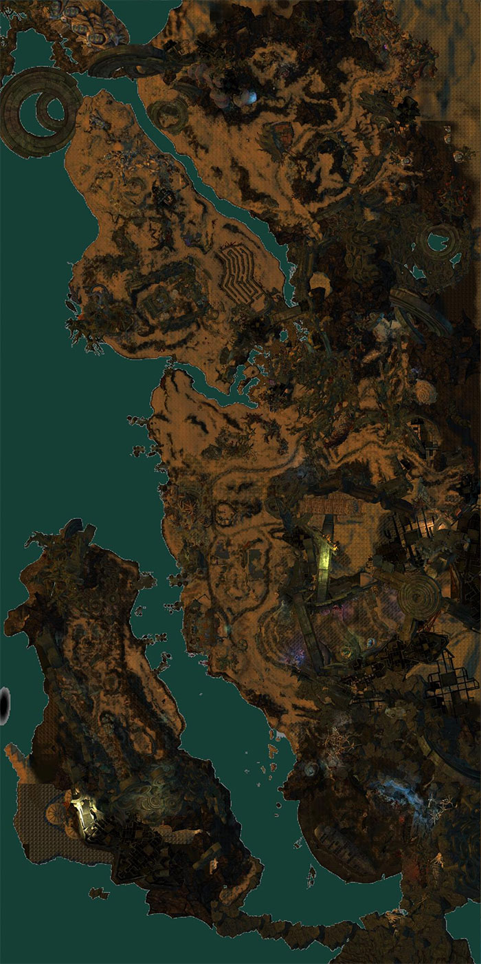 map of Cursed Shore