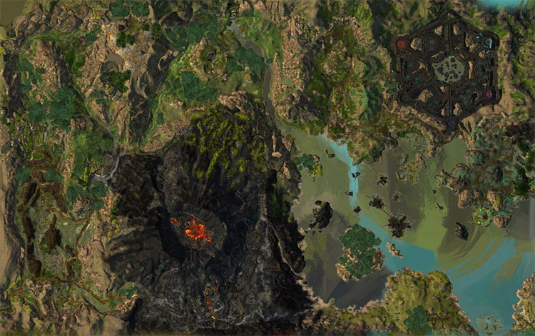 map of Mount Maelstrom