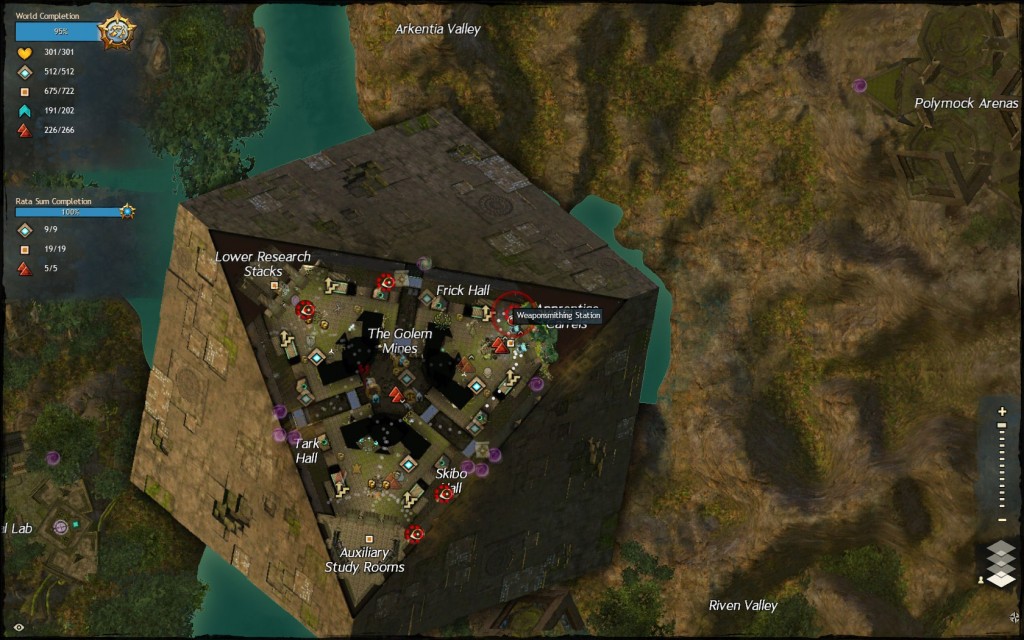 GW2 Dragon Pinata Locations Rata Sum 2 Guild Wars 2 Life